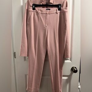 White Black Suit Set in Pink